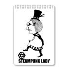 Блокнот А5 &#039;Стимпанк леди&#039;