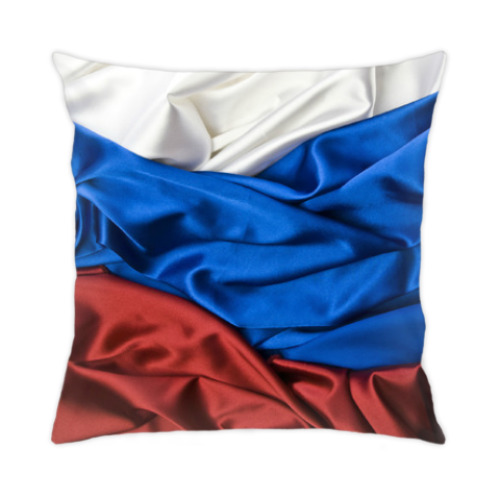Подушка с принтом Триколор