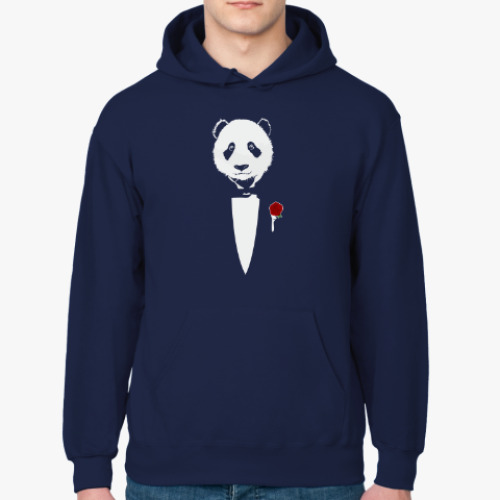Толстовка худи с принтом Panda Godfather