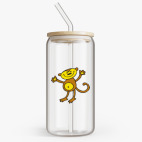 Банка с бамбуковой крышкой