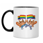 Кружка двухцветная