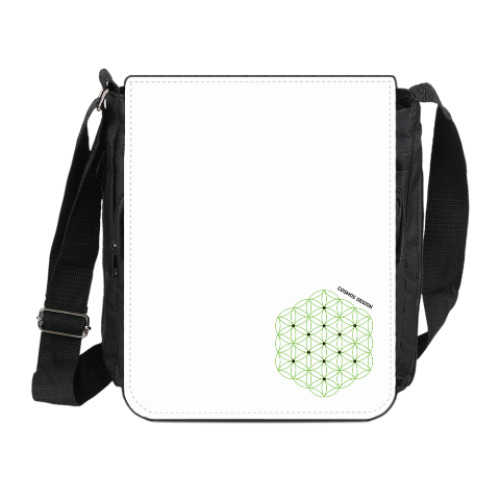 Сумка на плечо (мини-планшет) с принтом Цветок Жизни