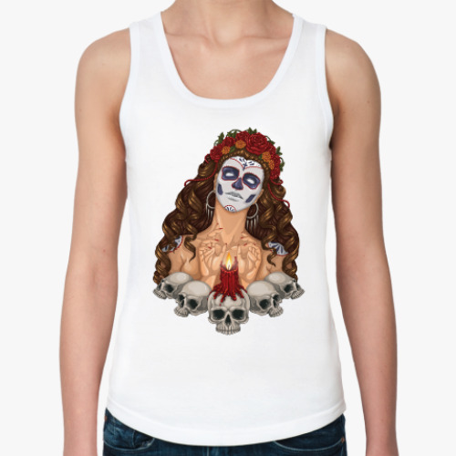 Женская майка с принтом День Мёртвых