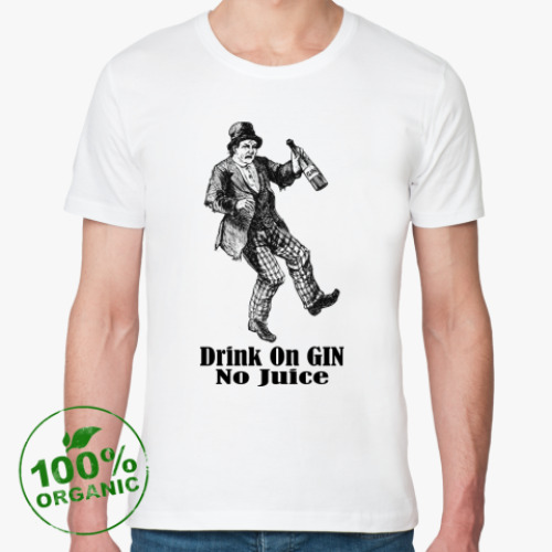 Футболка из органик-хлопка с принтом Drink on Gin