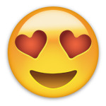 Emoji Смайл: Влюбленный