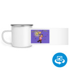 Кружка металлическая белая (круговая запечатка)