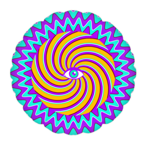 Подушка с принтом HYPNO EYE