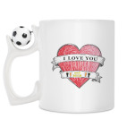 Кружка с футбольным мячиком