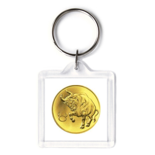 Брелок с принтом Телец