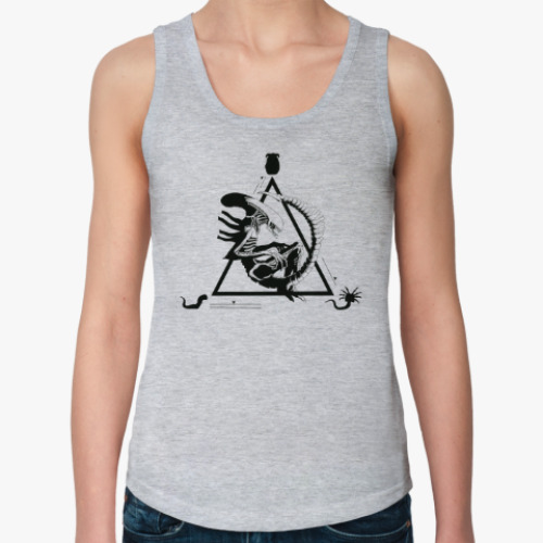 Женская майка с принтом чужой