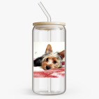 Банка с бамбуковой крышкой