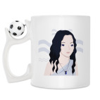 Кружка с футбольным мячиком