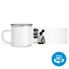 Кружка металлическая белая (круговая запечатка)