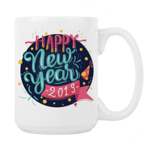 Кружка с принтом New Year