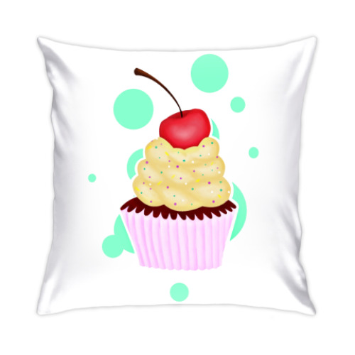 Подушка с принтом Капкейк