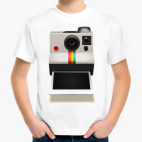 Детская классическая футболка Полароид