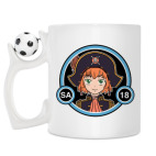 Кружка с футбольным мячиком