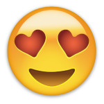 Emoji Смайл: Влюбленный