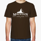 Классическая футболка Горы. Знак.(Mountain)