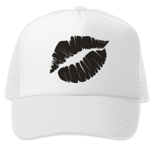 Кепка-тракер с принтом Женские губы след