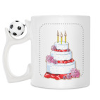 Кружка с футбольным мячиком