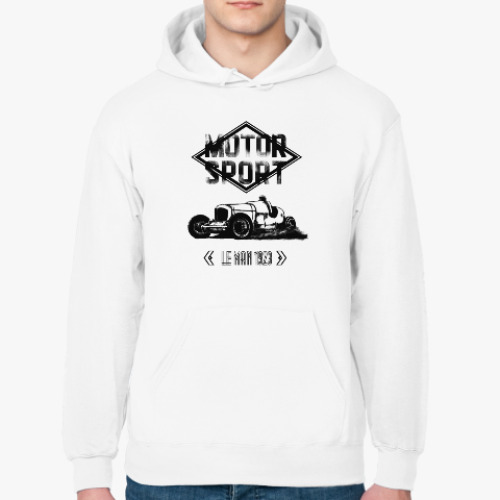 Толстовка худи с принтом автомобиль