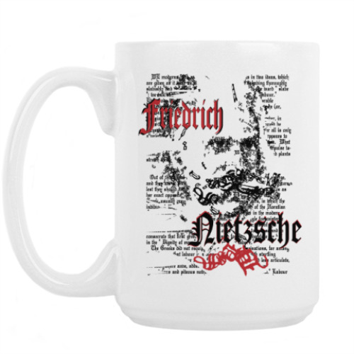 Кружка с принтом Философ Фридрих Ницше