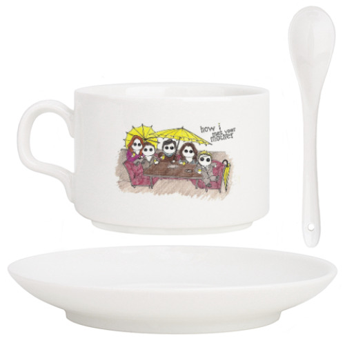 Кофейный набор с принтом How I Met Your Mother