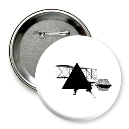 Значок 75мм с принтом 'Triangle'