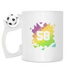 Кружка с футбольным мячиком