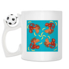 Кружка с футбольным мячиком