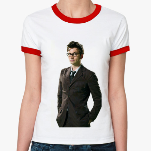 Женская футболка Ringer-T David Tennant