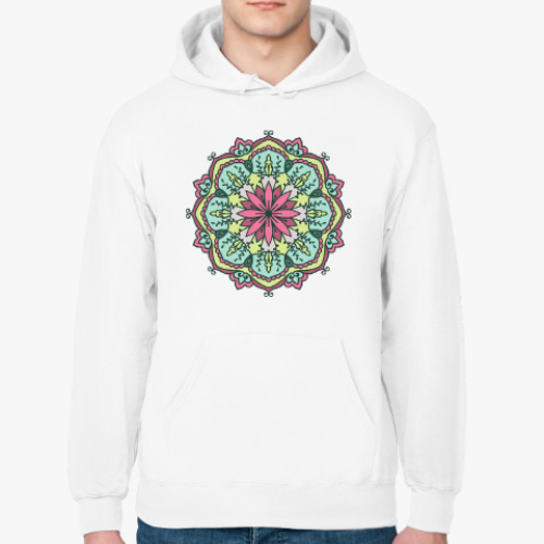 Толстовка худи с принтом Мандала