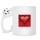 Кружка с футбольным мячиком