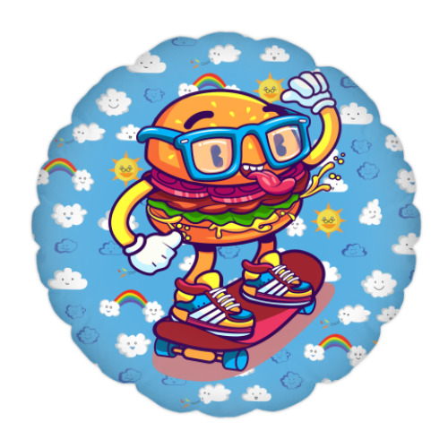 Подушка Бургер Скейтер