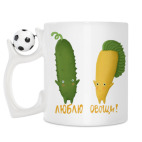 Кружка с футбольным мячиком