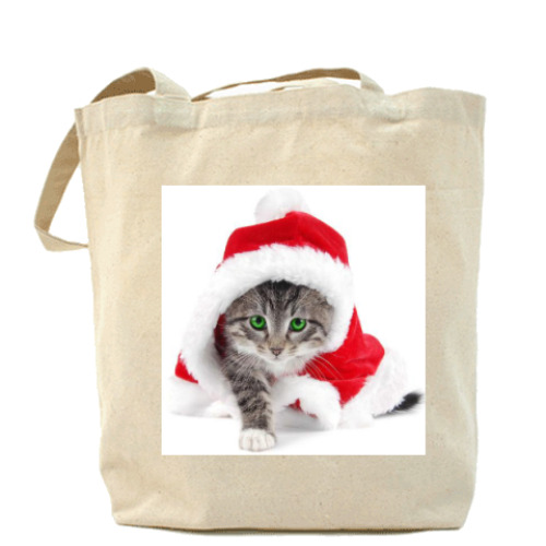 Сумка шоппер с принтом Котик