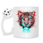 Кружка с футбольным мячиком