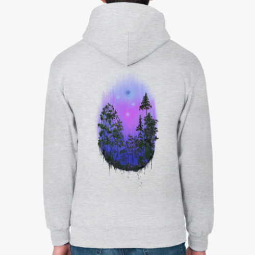 Толстовка худи с принтом Луна