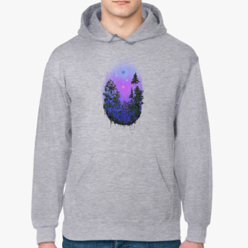 Толстовка худи с принтом Луна