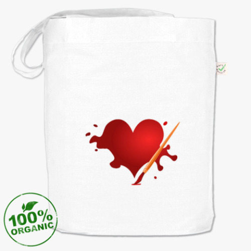 Сумка шоппер с принтом LOVE