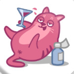 Пьяный кот