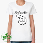 Женская футболка органик