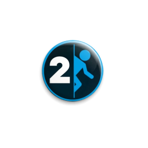 Значок 25мм с принтом  Portal 2
