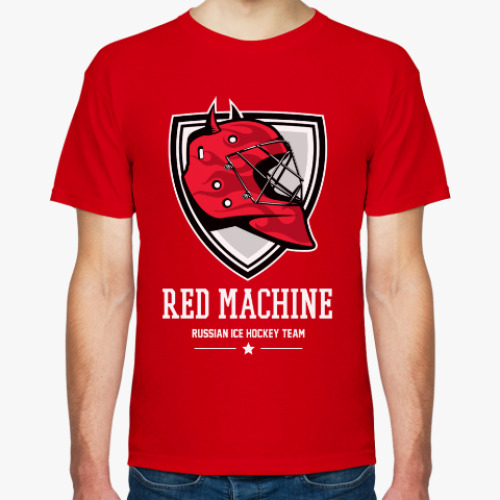 Футболка с принтом Red machine
