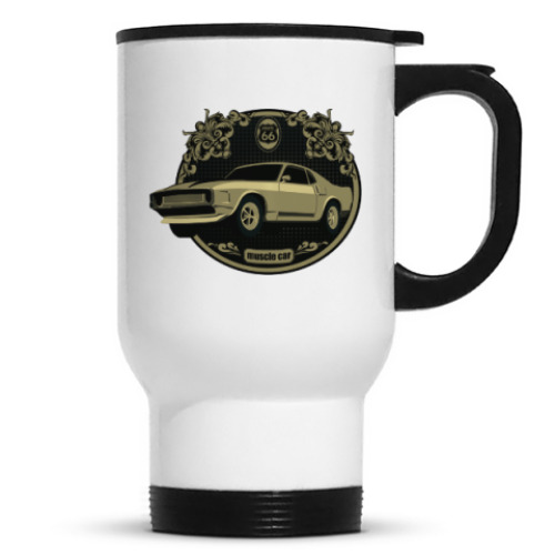Кружка-термос с принтом Muscle car