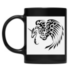 Кружка цветная UV-DTF