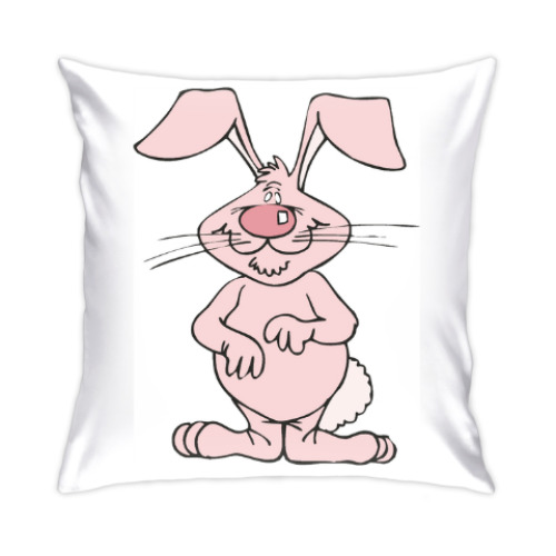 Подушка с принтом Rabbit