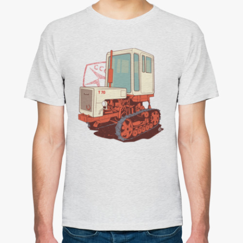 Футболка с принтом T70 Трактор