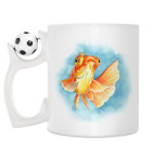 Кружка с футбольным мячиком